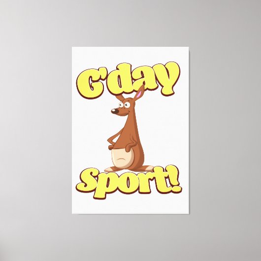 Hallo Sport Canvas Afdruk (Voorkant)