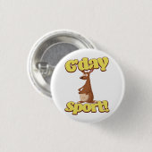 Hallo Sport Ronde Button 3,2 Cm (Voorkant /achterkant)