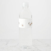 Hallo Spring Daffodil Baby Script Enclosure Kaart Waterfles Etiket (Achterkant)