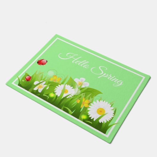 hallo Spring Doormat Deurmat (Schuin)