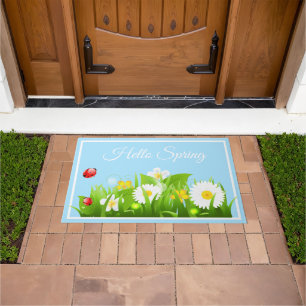 hallo Spring Doormat Deurmat