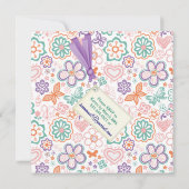 Hallo · Spring Floral Easter Invitation Kaart (Achterkant)