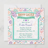 Hallo · Spring Floral Easter Invitation Kaart (Voorkant)