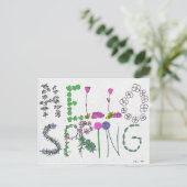 Hallo Spring Flower Briefkaart (Staand voorkant)