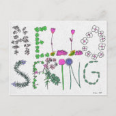 Hallo Spring Flower Briefkaart (Voorkant)