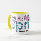 Hallo Spring Gepersonaliseerd cadeau Mok (Voorkant links)