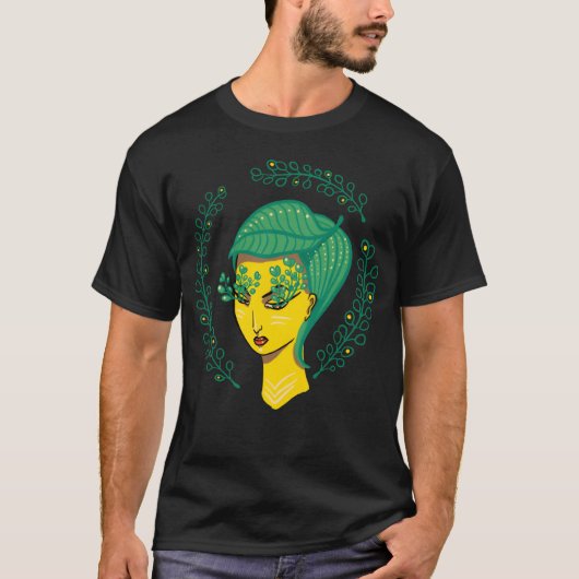 Hallo Spring Green Witch Moeder Natuur jongen T-shirt (Voorkant)
