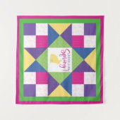 Hallo Spring Ohio Star Quilt Block Patroon Wandkleed (Voorkant (horizontaal))