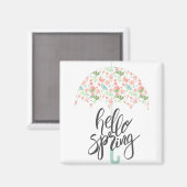hallo Spring Umbrella Magneet (Voorkant / Achterkant)