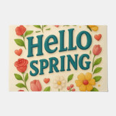 hallo "Spring" Vibe-Infused Deurmat (Voorkant)