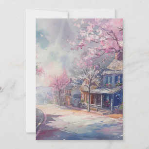 Hallo Spring Village Scene Kaart