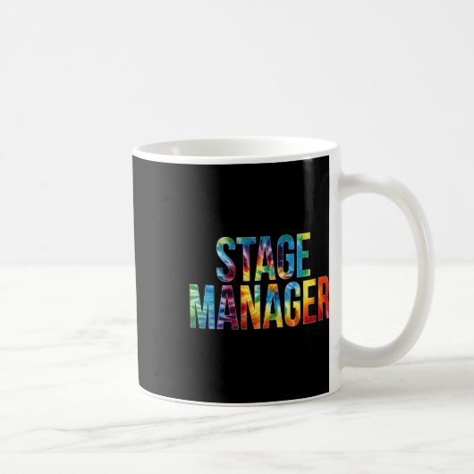 Hallo Stage Manager Tie Dye Appreciation Day Koffiemok (Rechts)