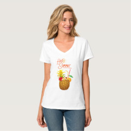 Hallo Stay Sweet Stay Sunny–Zomer Ananas Shirt