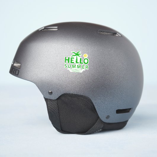 hallo sticker (Helm Zijkant)