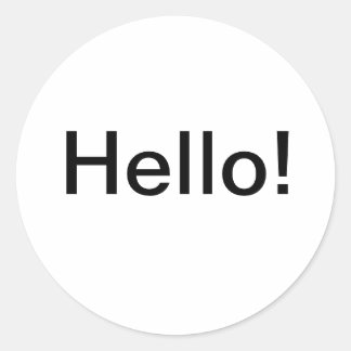 Hallo sticker