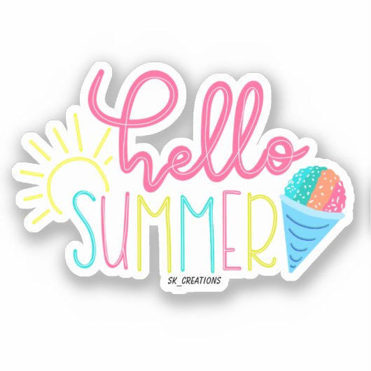 hallo sticker (Voorkant)