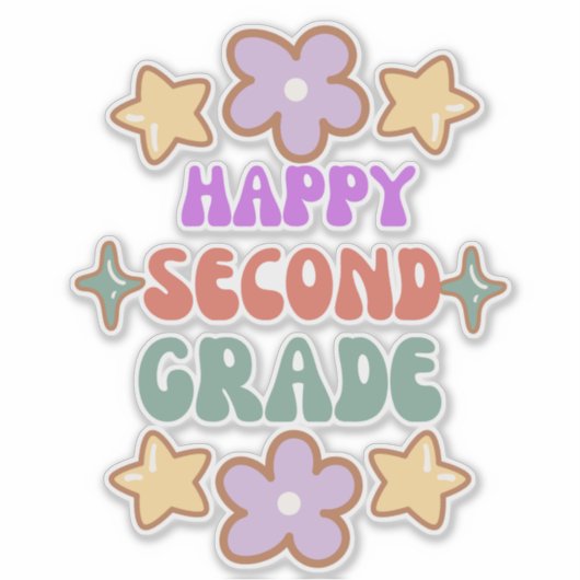 Hallo sticker Blij terug naar school, (Voorkant)