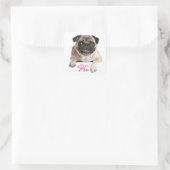 Hallo Sticker Pug Puppy Dog (Tas)