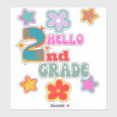 hallo sticker terug naar school, (Vel)