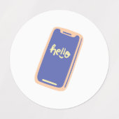 hallo stickers voor smartphones (Design 2)