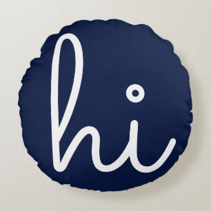 Hallo Stijl Modern Schrift Rond Kussen