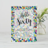 Hallo Stijlvolle kleurrijke mozaïek Kaart (Staand voorkant)