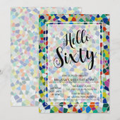 Hallo Stijlvolle kleurrijke mozaïek Kaart (Voorkant / Achterkant)