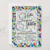 Hallo Stijlvolle kleurrijke mozaïek Kaart (Voorkant)