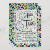 Hallo Stijlvolle kleurrijke mozaïek Kaart (Voorkant / Achterkant)