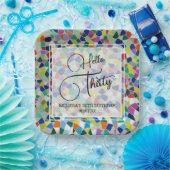 Hallo Stijlvolle kleurrijke mozaïek Papieren Bordje (Feest)