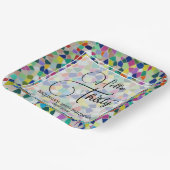 Hallo Stijlvolle kleurrijke mozaïek Papieren Bordje (Gebogen)