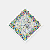 Hallo Stijlvolle kleurrijke mozaïek Servet (Hoek)