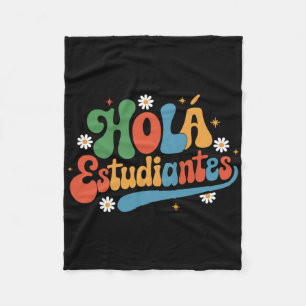 Hallo Studenten Juf Terug naar school Spaans Onder Fleece Deken