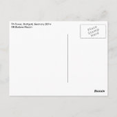 Hallo Stuttgart zegt Briefkaart (Achterkant)