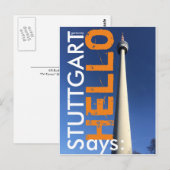Hallo Stuttgart zegt Briefkaart (Voorkant / Achterkant)