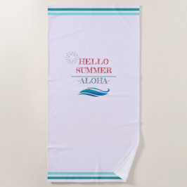 hallo "Summer Aloha" Tropische vibes Strandlaken