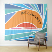 hallo Summer Barrel Wave and Sunset Wandkleed (In Situ (horizontaal))