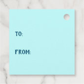 hallo Summer Beach Dogs Blue Oranje Bedankjes Labels (Achterkant)