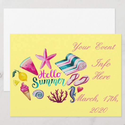 hallo Summer Beach Thunder-Cove (Voorkant / Achterkant)