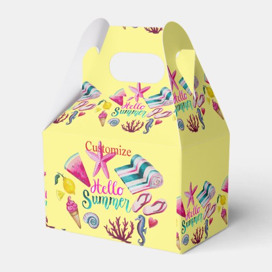 hallo Summer Beach Thunder-Cove Bedankdoosjes (Voorkant Zijde)