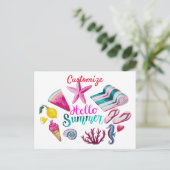 hallo Summer Beach Thunder-Cove Briefkaart (Staand voorkant)