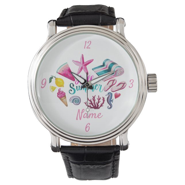 hallo Summer Beach Thunder-Cove Horloge (Voorkant)