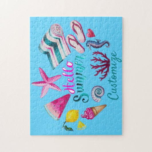 hallo Summer Beach Thunder-Cove Legpuzzel (Verticaal)