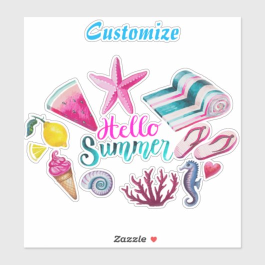 hallo Summer Beach Thunder-Cove Sticker (Vel)