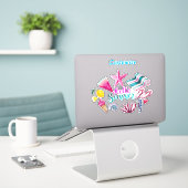 hallo Summer Beach Thunder-Cove Sticker (Laptop op bureau)