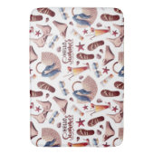 Hallo Summer Beach Vibes Fun Vakantiepatroon Badmat (Voorkant Verticaal)