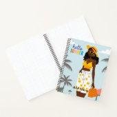Hallo Summer Black Woman Spiral Notitieboek (Binnen)