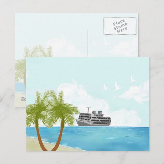 hallo Summer Briefkaart (Voorkant / Achterkant)