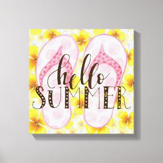 hallo Summer Canvas afdrukken (Voorkant)