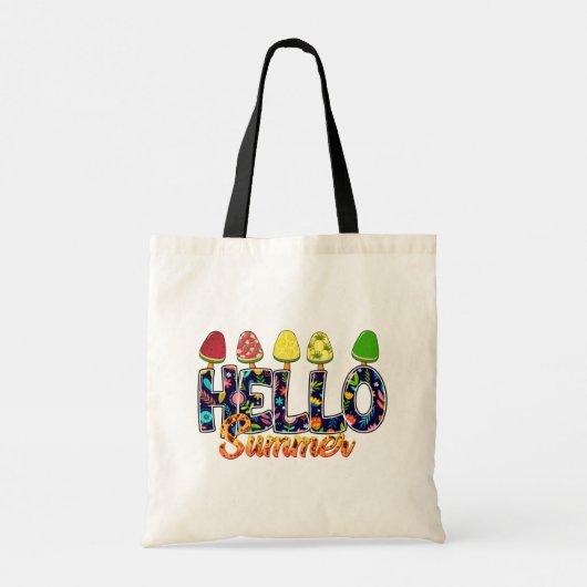 hallo Summer Chic, Modern Canvas tas (Achterkant)